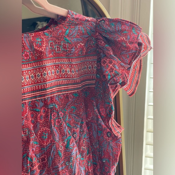 Veronica Beard Lorraine Flutter-Sleeve Mini Dress - Picture 11 of 11